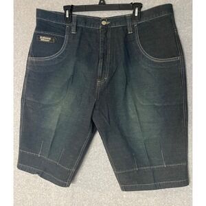 Johnny Blaze Jorts Denim Shorts Mens 42 Dark Wash Tapered Y2K 90s Hip Hop